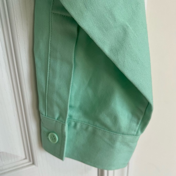 ASOS DESIGN Mint Cropped Shirt Jacket - Picture 9 of 14